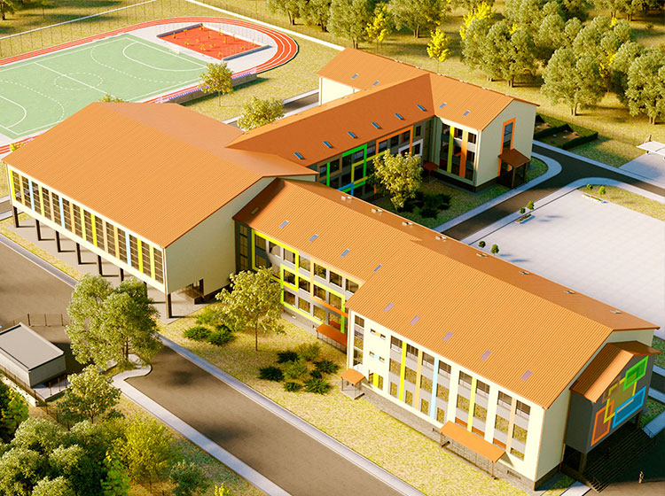 Construction project of a secondary school