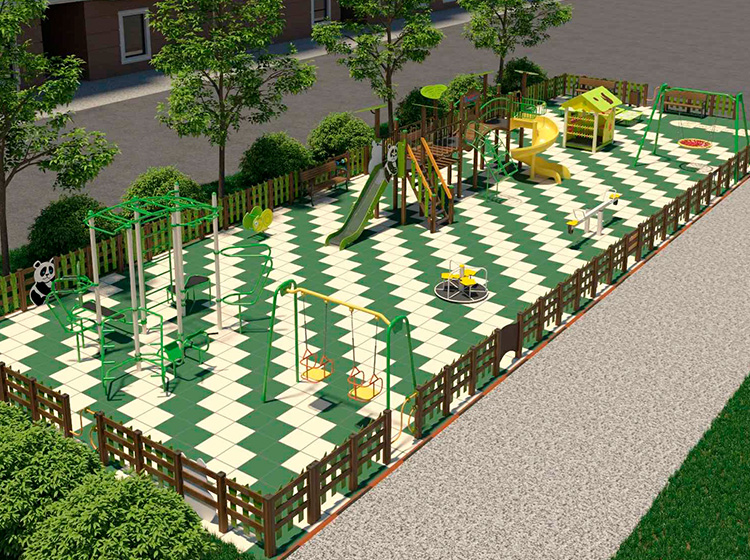 Design of sports and children's playgrounds